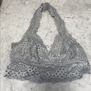 Aeropostale lace grey halter bra. Size XS